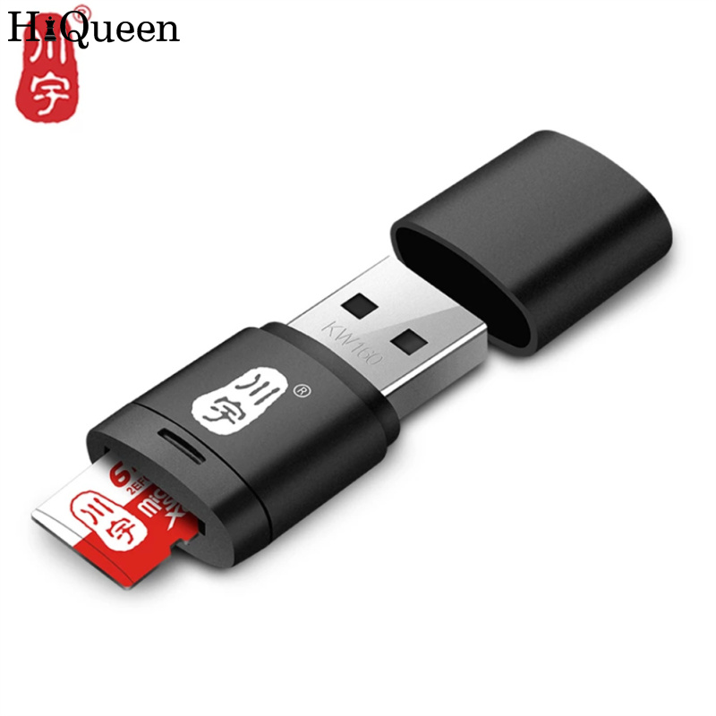 Hiqueenc286 micro sd card reader 2.0usb high-speed adapter with tf card slot 128gb memory card reader for computer
