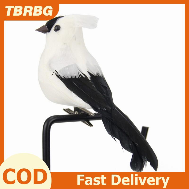 TBRBG Mô hình chim giả bằng lông xốp cho vẹt Đồ trang trí sân vườn ngoài trời
