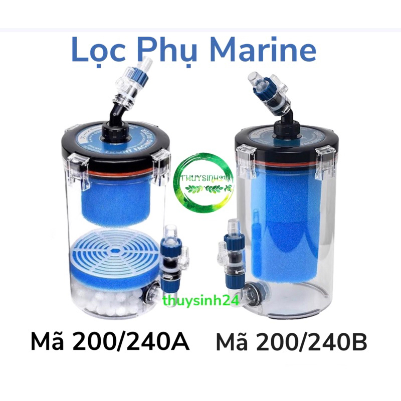 Lọc phụ marine cao cấp ky 200a | 240a | 200b | 240b lọc phụ trong suốt cho bể cá marine