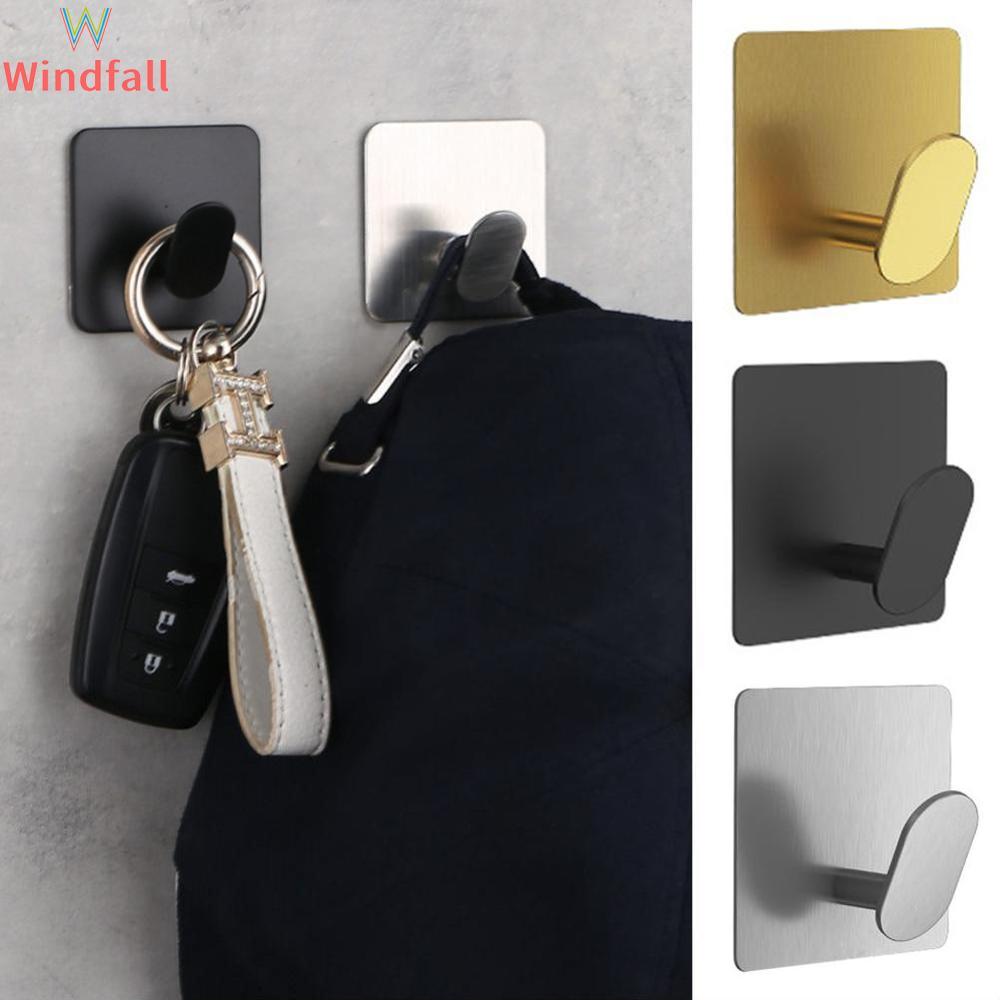 Sigomay 1/4pcs thép không gỉ dính móc treo tường cho Khăn lau nhà tắm phòng bếp Key và móc quần áo cho thú cưng tổ chức mạnh mẽ và bền