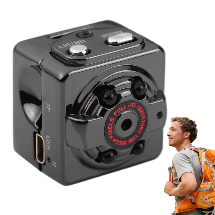 Camera ngoài trời nhỏ Chụp ảnh trên không Camera hành động tầm nhìn ban đêm HD Camera video bỏ túi với dung lượng pin 180mAh Camera đen dành cho du lịch bụi clever