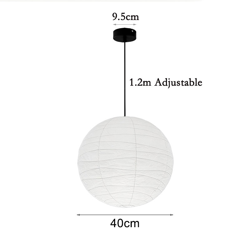 โคมกระดาษญี่ปุ่น โคมไฟระย้าห้องนอน Wabi-sabi style โคมไฟห้องครัว โคมไฟโต๊ะอาหาร โมเดิร์น โคมไฟร้านกาแฟ ไฟแต่งบ้าน