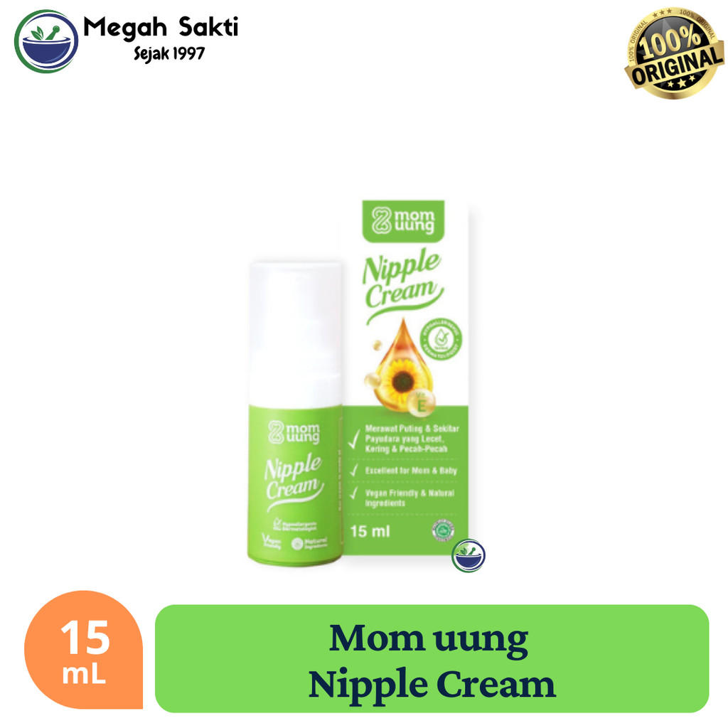 Mom Uung Nipple Cream | Krim Puting Lecet with Food Grade Aman Untuk Bayi Halal BPOM
