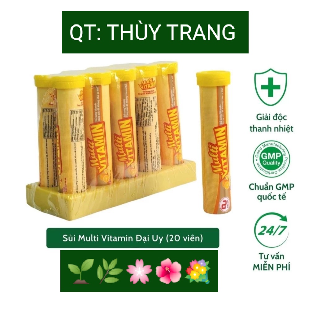 Sủi multivitamin đại uy tub 20 viên- tăng cường sức đề kháng, giải độc cơ thể..