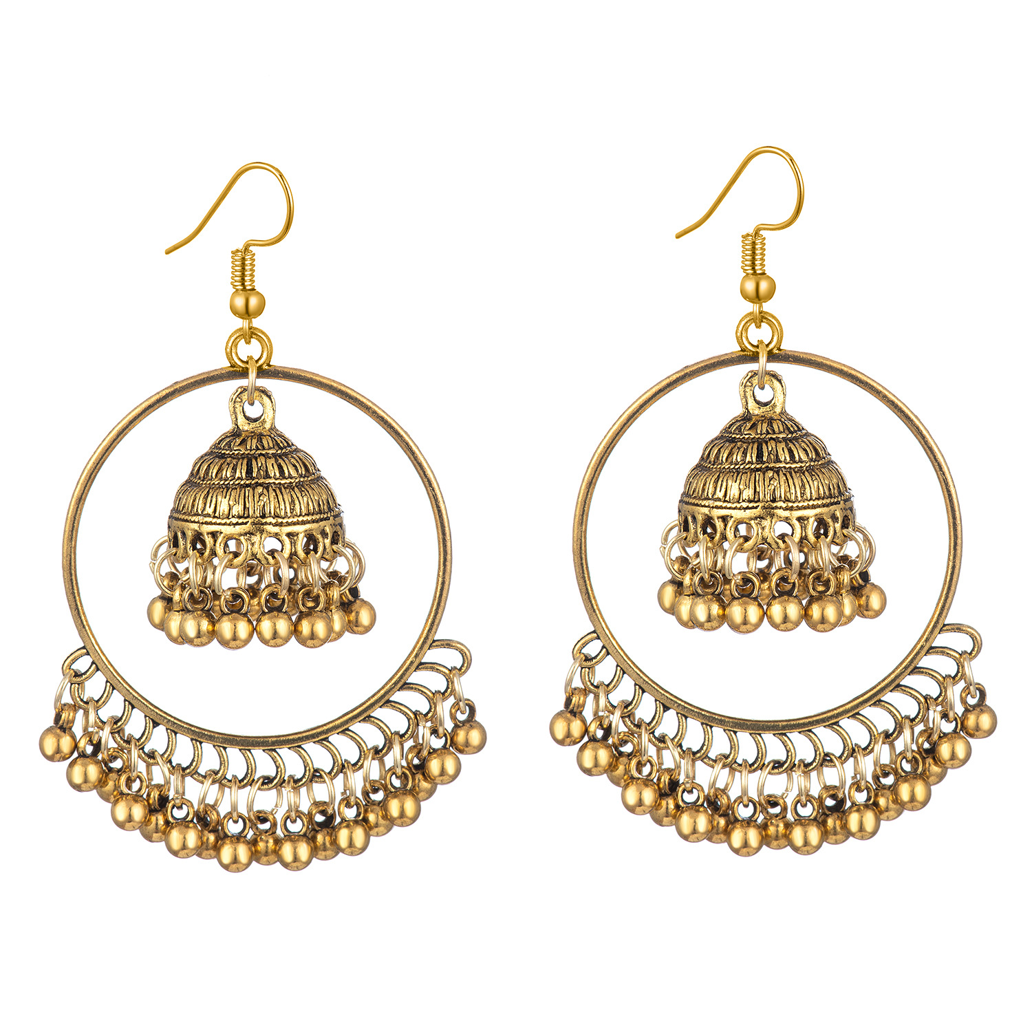 2022 European And American New Arrival Hot Sale Seaside Vacation Souvenir India Ethnic Style Jewelry Earrings