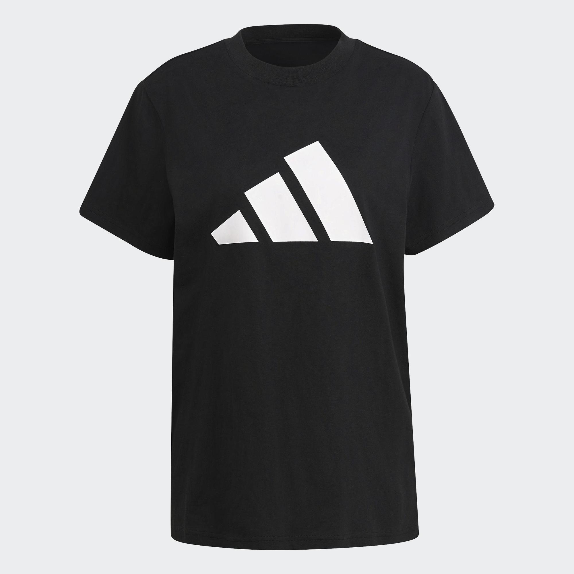 adidas Phong cách sống Áo Thun Graphic Logo Future Icons adidas Sportswear Nữ Đen H24100