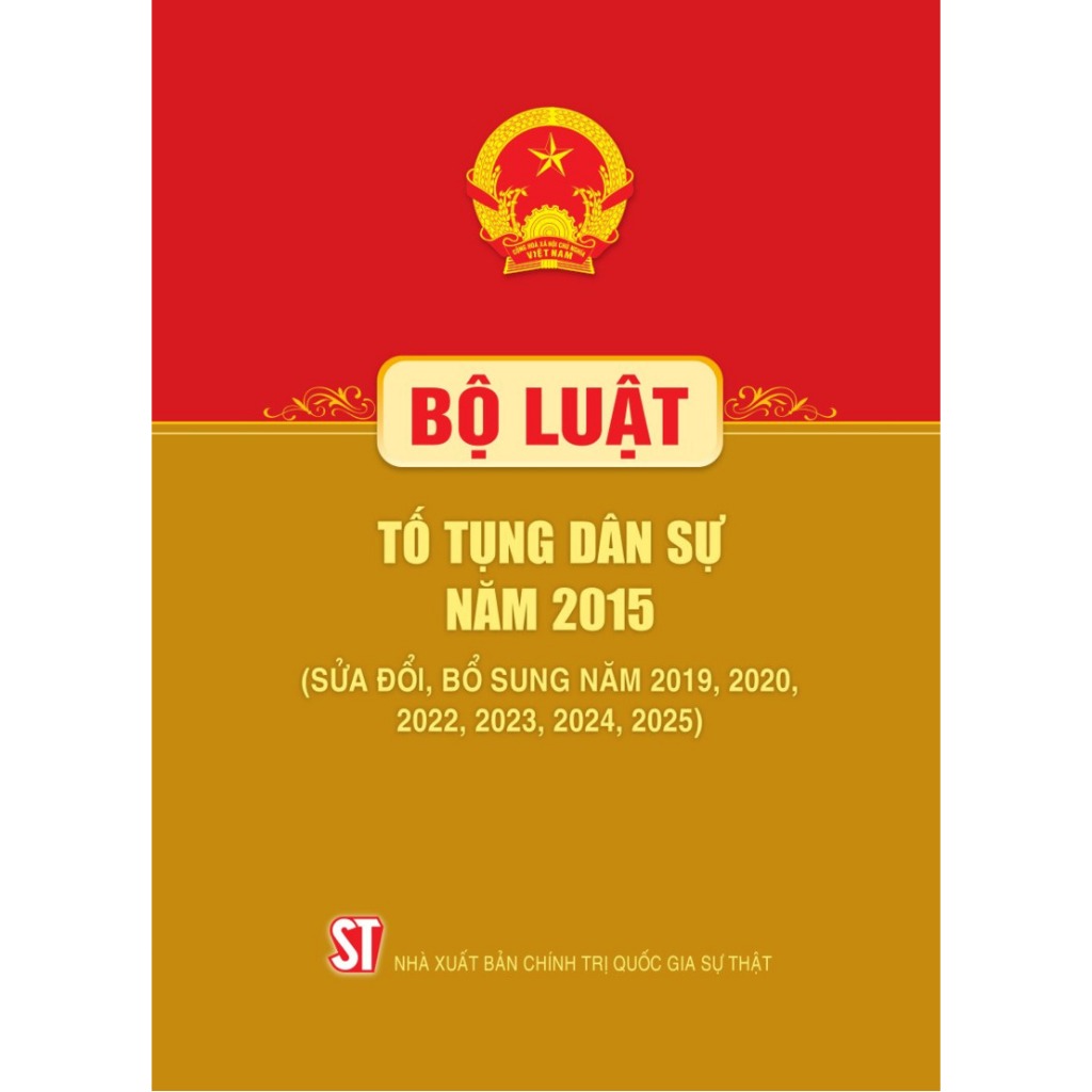 Sách - Bộ luật Tố tụng dân sự năm 2015 (Sửa đổi, bổ sung năm 2019, 2020, 2022, 2023, 2024, 2025)