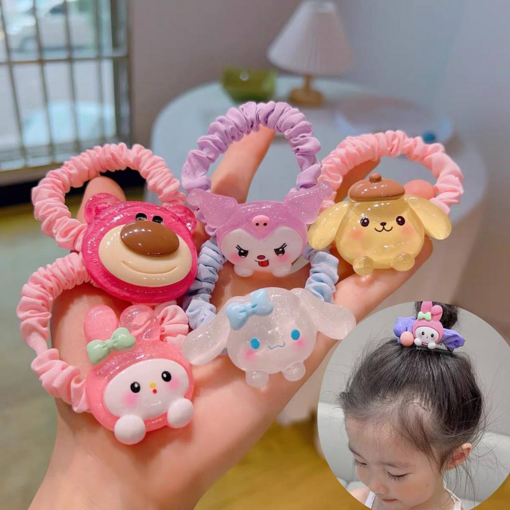 Sanrio Rubber Band in Plastic Container Hair Ties Kids Accessories