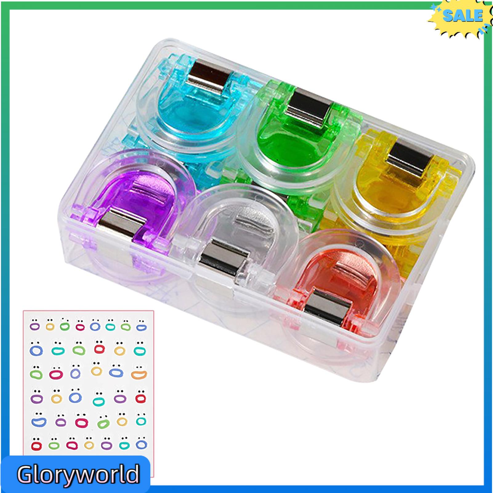 Gloryworld kẹp tài liệu một thao tác tay kẹp giấy trong suốt kẹp tập tin văn phòng trong suốt 12 cái kẹp tài liệu mạnh mẽ Kẹp lực thuận tiện
