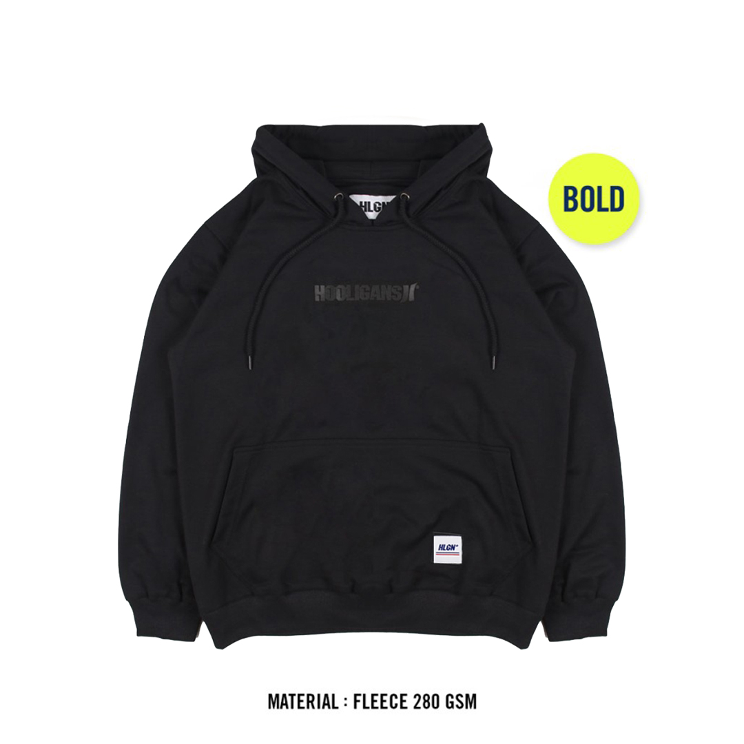 HOOLIGANS Hoodie Bold Visione 22.1 - Black - Merek HOOLIGANS Harga 218,800 rupiah*Gratis Ongkir