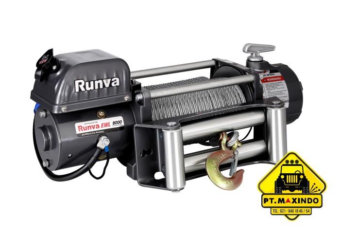 PROMO RUNVA ELECTRIC WINCH EWL-8000 12 VOLT KAPASITAS 3,6 TON ( ALAT DEREK ) - wotahsale Harga 9,750,000 rupiah*Gratis Ongkir