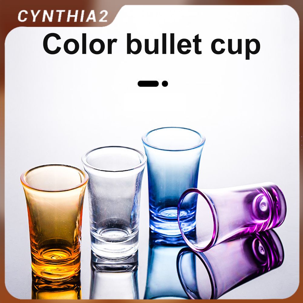 Glass Plastic Spirits Cup Creative Swallow Colorful Wine cup Jelly Cups Birthday Kitchen Accessories ราคา 10 บาท*ส่งฟรี