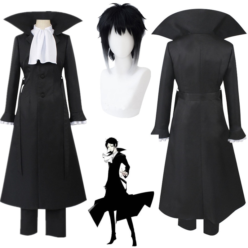 Anime Hellsing Alucard cosplay costume long cloak Jacket Suit for