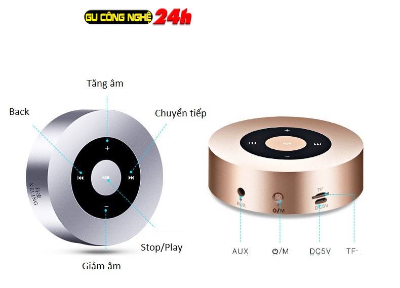 Loa Bluetooth Keling A8 Cảm Ứng Cao Cấp Âm Thanh Cực Hay – Cắm Thẻ Nhớ Tf -DC2382