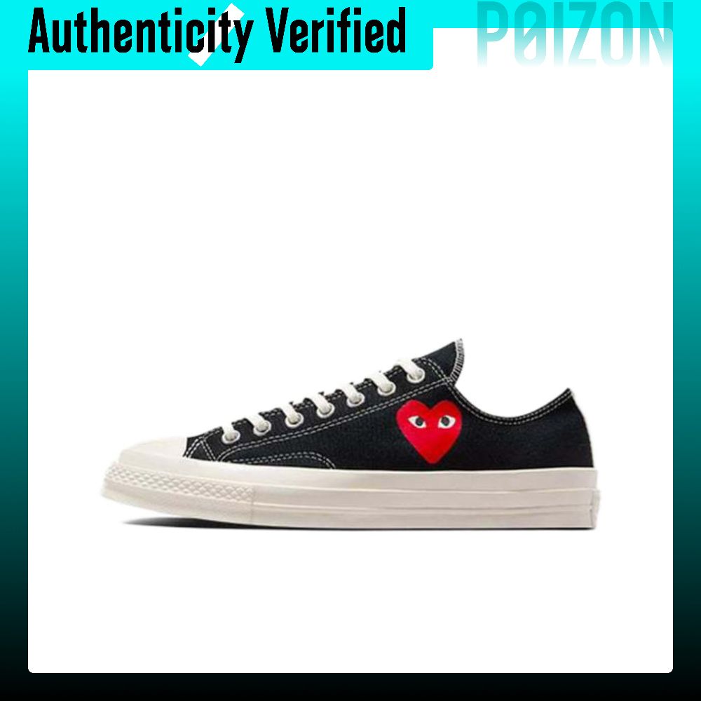 รองเท้าผ้าใบ รองเท้าลำลองผู้ชาย Converse x CDG Play Chuck 70 Low top Unisex สีดำ A08804C ราคา 48,000 บาท*ส่งฟรี