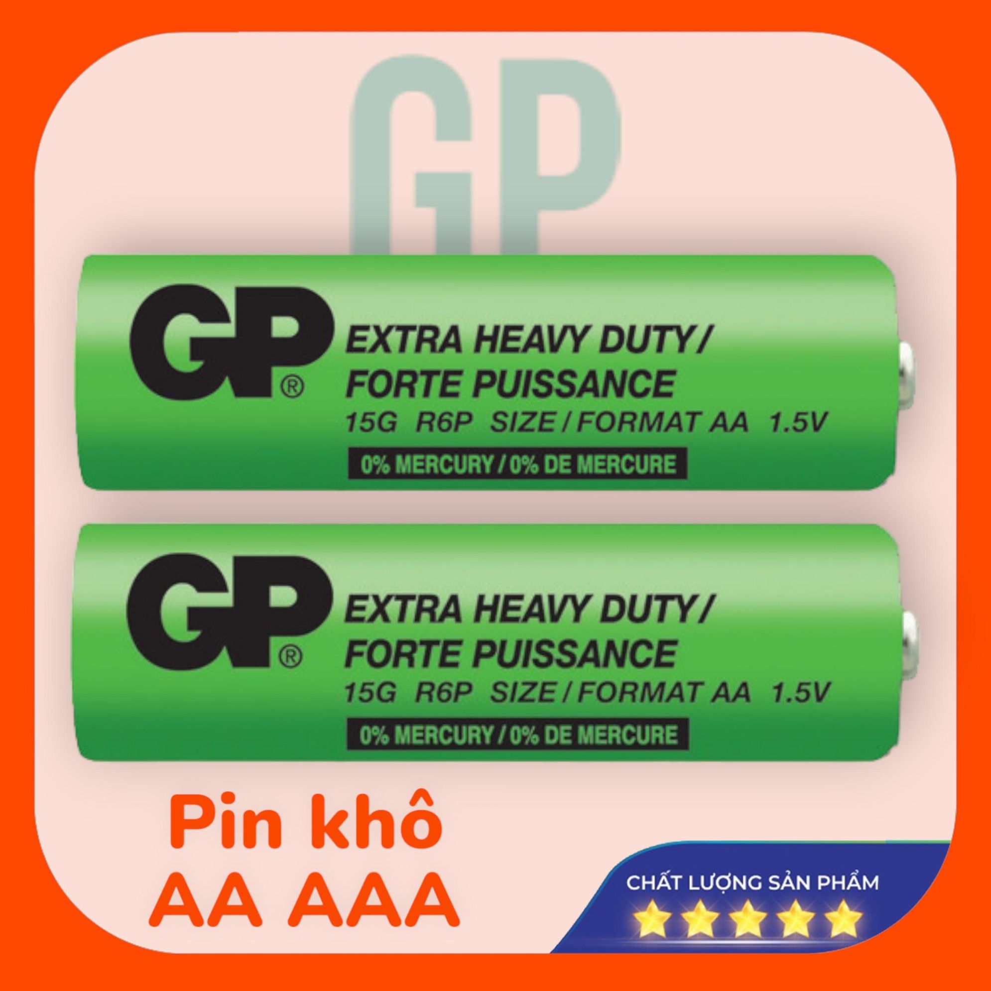 Pin tiểu aa, pin đũa aaa hãng gp 1,5v hàng mới 100%