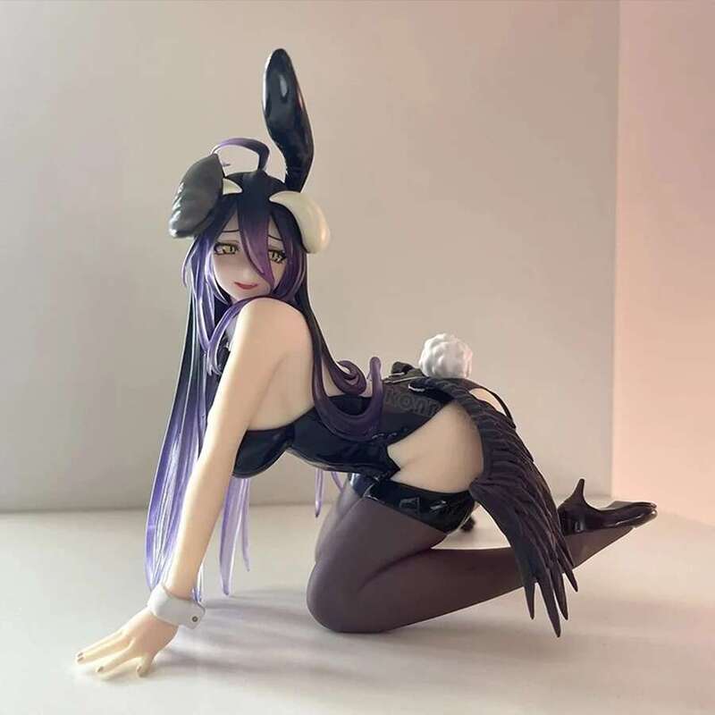 12Cm Hentai Figure OVERLORD Anime Figure Bunny Girl Swimsuit Albedo Action Figure Noodle Stopper Fig