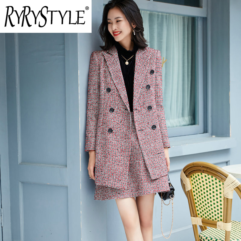RYRYSTYLE Autumn and winter women's long sleeved professional suit formal suit interview sales OL9397 Blazer ราคา 2,206 บาท*ส่งฟรี