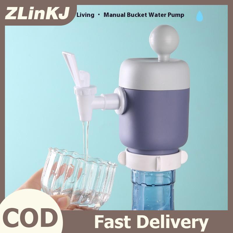 ZLinKJ Nước Tự Động Dispenser Xô Áp Lực Nước Bơm Xách Tay Uống Nước Dispenser Tay Báo Chí Máy Bơm Nước