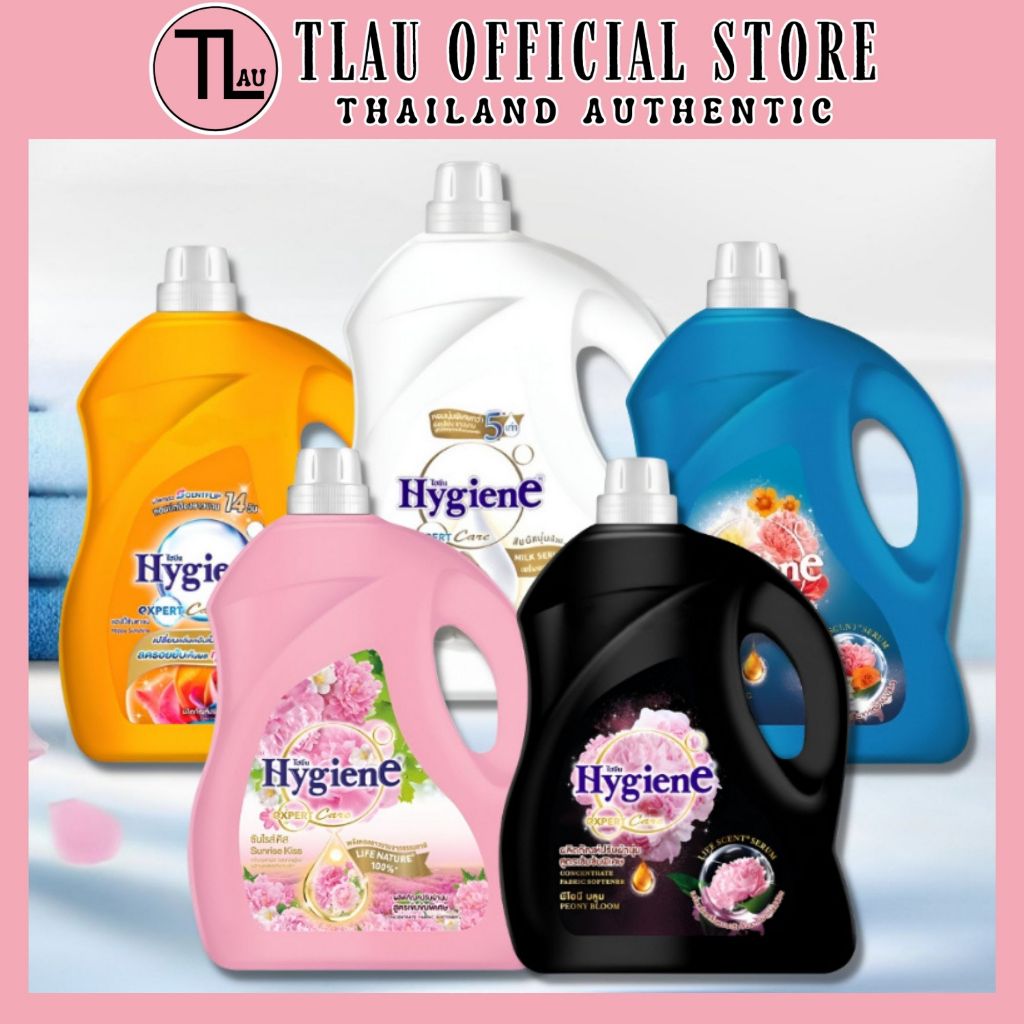 Nước xả vải Hygiene Thái Lan giặt xả quần áo Expert Care Can đủ màu đen, trắng 3500ml/3300ml - TLAU Official Store