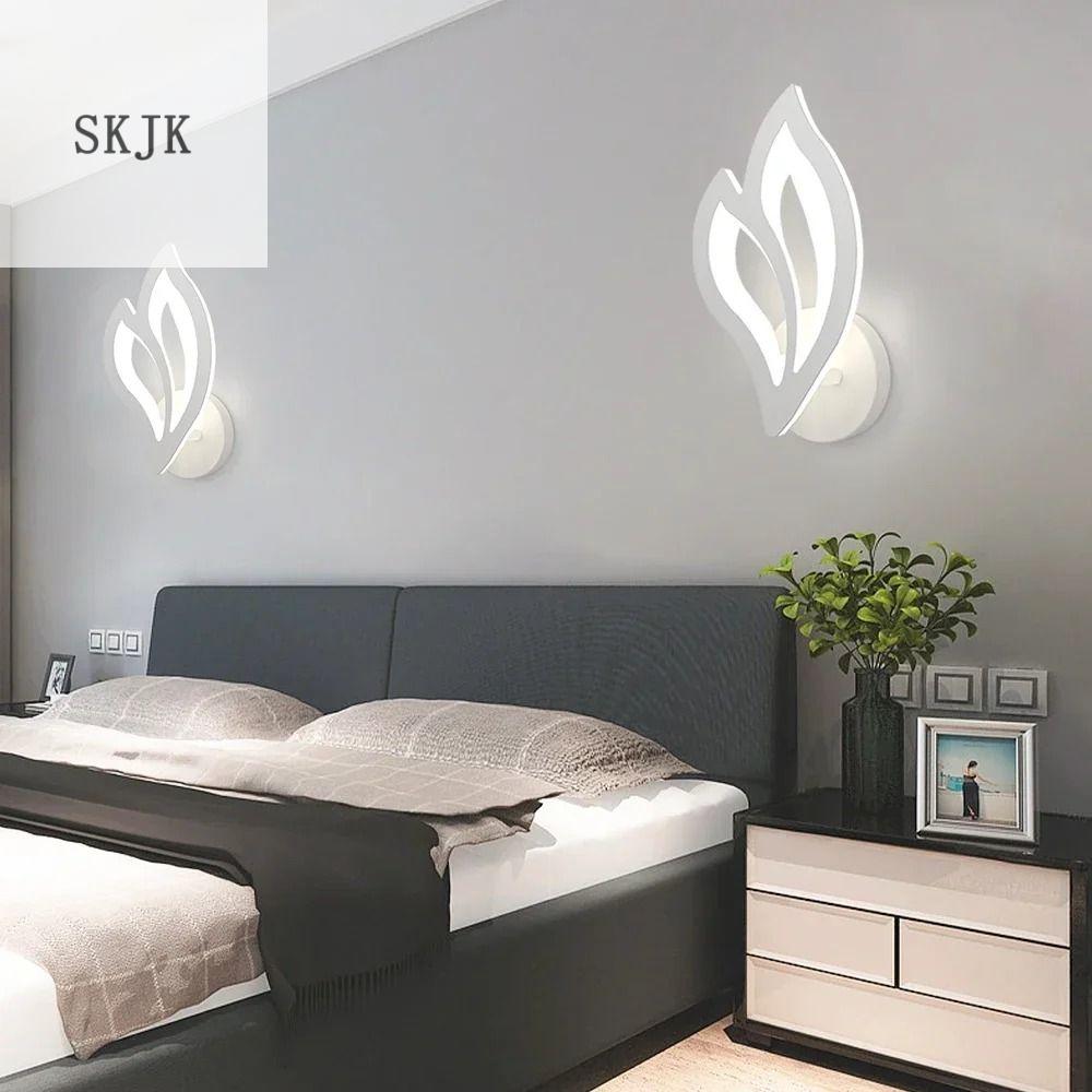 Skjk sang trọng Đèn LED Ốp tường hiện đại nội thất đơn giản Đèn tường trang trí phòng khách Acrylic Đèn gắn tường phòng ngủ