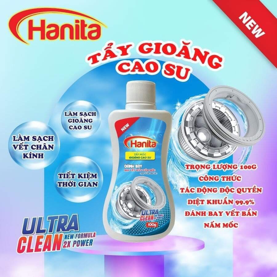 Tẩy gioăng cao su máy giặt, tủ lạnh Hanita