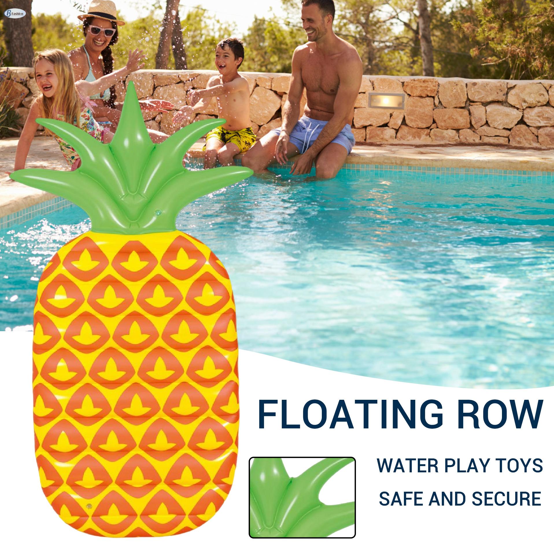 B-F Inflatable Free Pump Pool Float Bed Cartoon Pattern Printed Durable PVC Water Bed for Women Men Kids Children BF-MY ราคา 354 บาท*ส่งฟรี