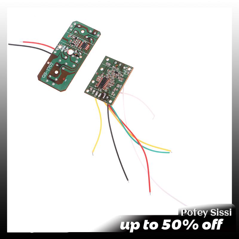 Potey 4CH RC mạch điều khiển từ xa PCB Transmitter Receiver Board Phụ Kiện Xe Hơi