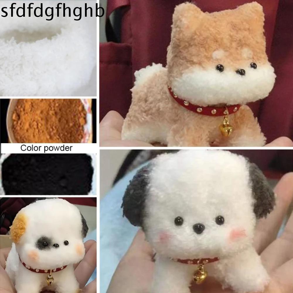 SFDFD Dải nỉ Dây cáp bằng vải nhung lông cho chó Chó Đồ thủ công tự làm Thanh xoắn bằng vải nhung lông cho chó Phụ kiện thủ công Dây sắt sang trọng Sợi dây sắt len nhung lông Đồ chơi bé gái