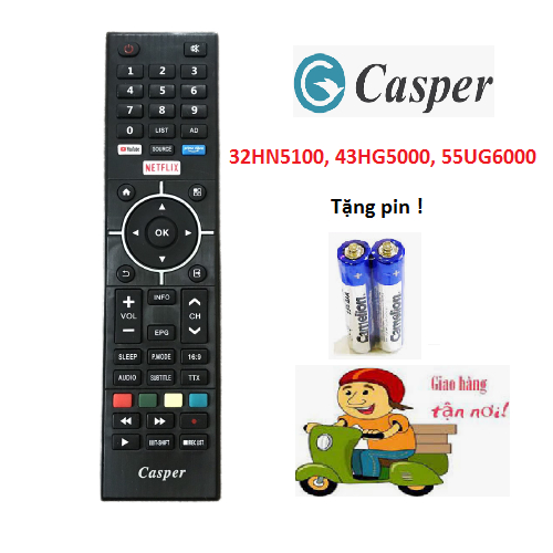 Remote điều khiển tivi CASPER