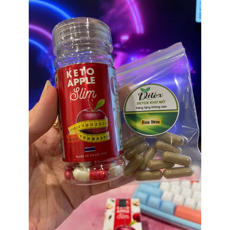 Viên Uống Keto- Apple-Slim tặng kèm Detox thái lan