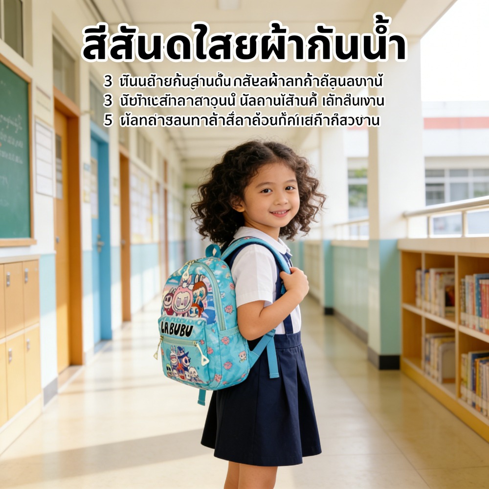 กระเป๋าเป้นักเรียนอนุบาลและประถม สายสะพายไหล่สบาย ๆ มีให้เลือกหลายสีหลายสไตล์ กระเป๋าเป้สะพายหลังเด็กน่ารัก ผ้าเนื้อนุ่ม สวมใส่สบาย กระเป๋าเป้การ์ตูนสุดน่ารัก กระเป๋าเป้การ์ตูนยอดนิยม ขนาด สูง 30 ซม. กว้าง 28 ซม. สูง 2 ซม. ราคา 235 บาท*ส่งฟรี