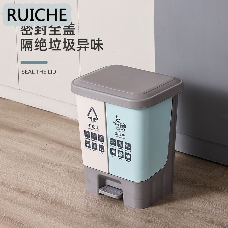 RUICHE ถังขยะถังขยะถังขยะความจุถังขยะ น้ำหนักเบา คนส่วนใหญ่ชอบ แฟชั่น วัสดุคุณภาพดี ULT23B0YG1 49Z241205 ราคา 329 บาท*ส่งฟรี