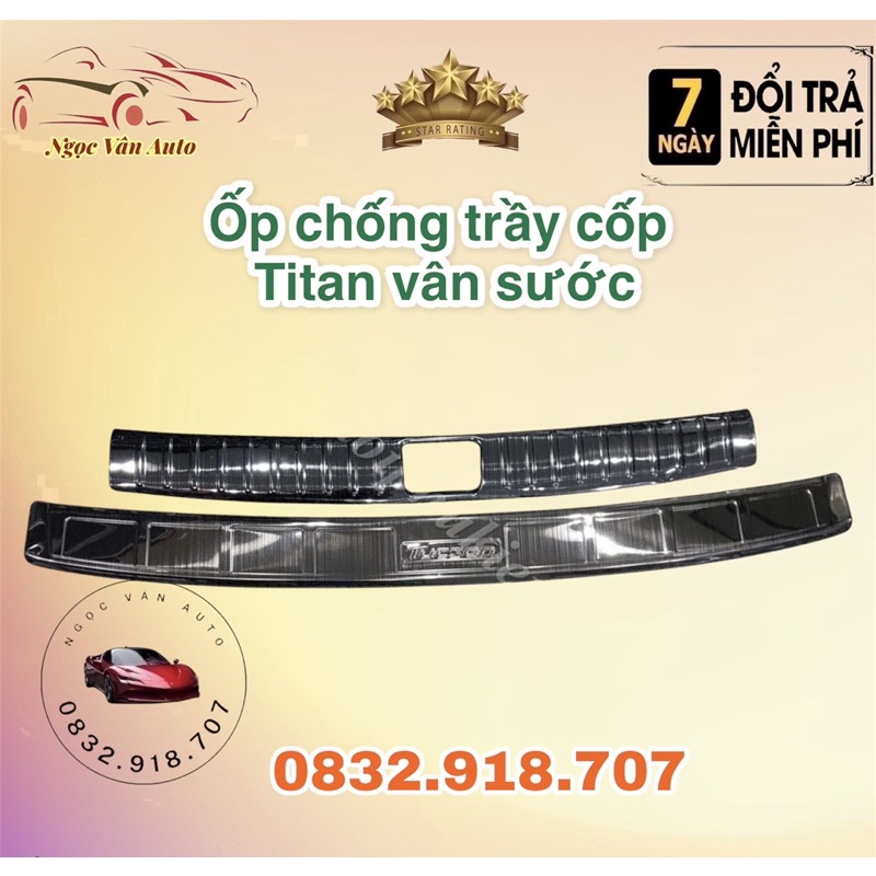 ốp chống trầy cốp Tucson 2015 - 2021 Titan cao cấp "