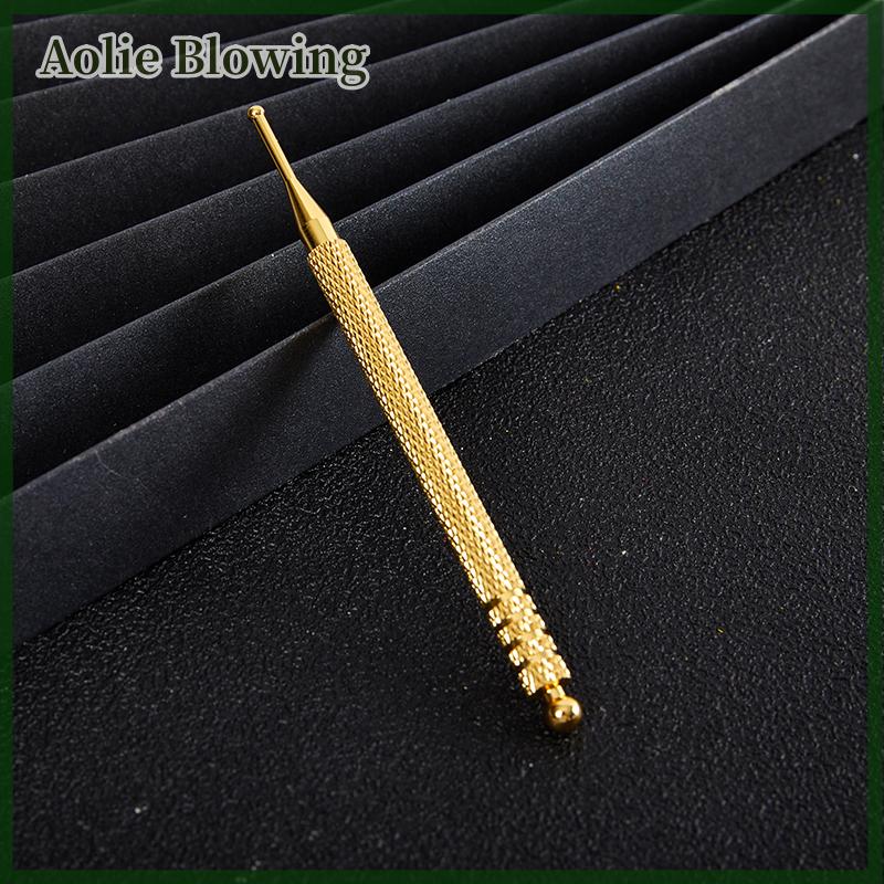 Aolie 1 chiếc đầu dò huyệt châm cứu tai bằng Đồng dụng cụ mát xa Bút dò huyệt