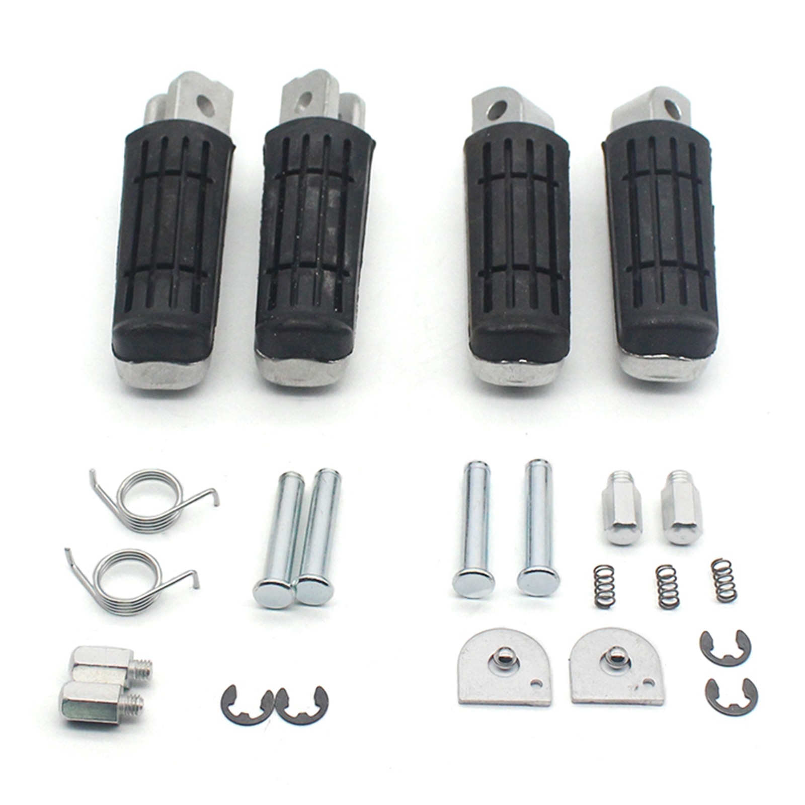 Phổ trước và sau xe mô tô footrests footpegs tựa chân PEG Bàn đạp thiết lập cho Yamaha yzf1000 R1 fz6r fz6 Fjr1300 xe máy