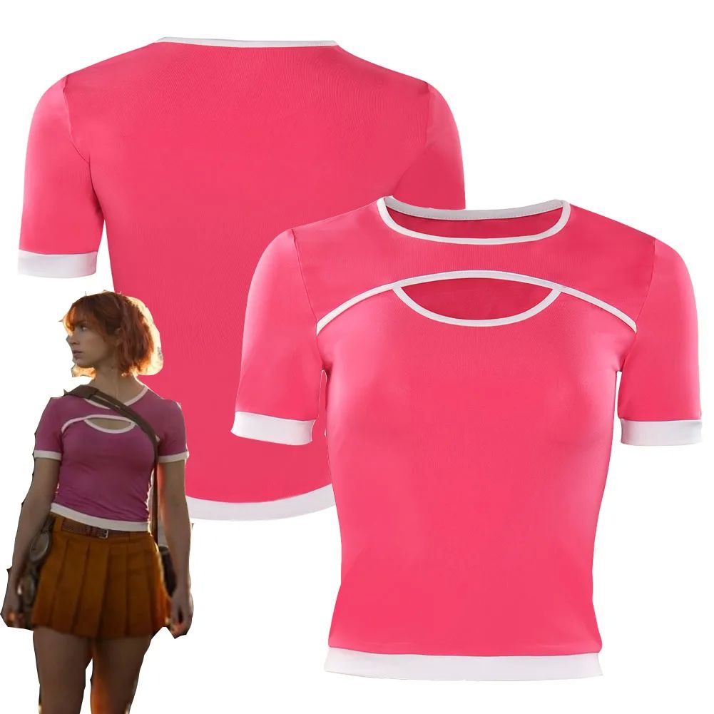 TV Piece Nami Cosplay Women Girls Fashion Red Short Sleeves Tight T Shirt Costume Outfits Halloween Carnival Party Suit ราคา  754 บาท*ส่งฟรี