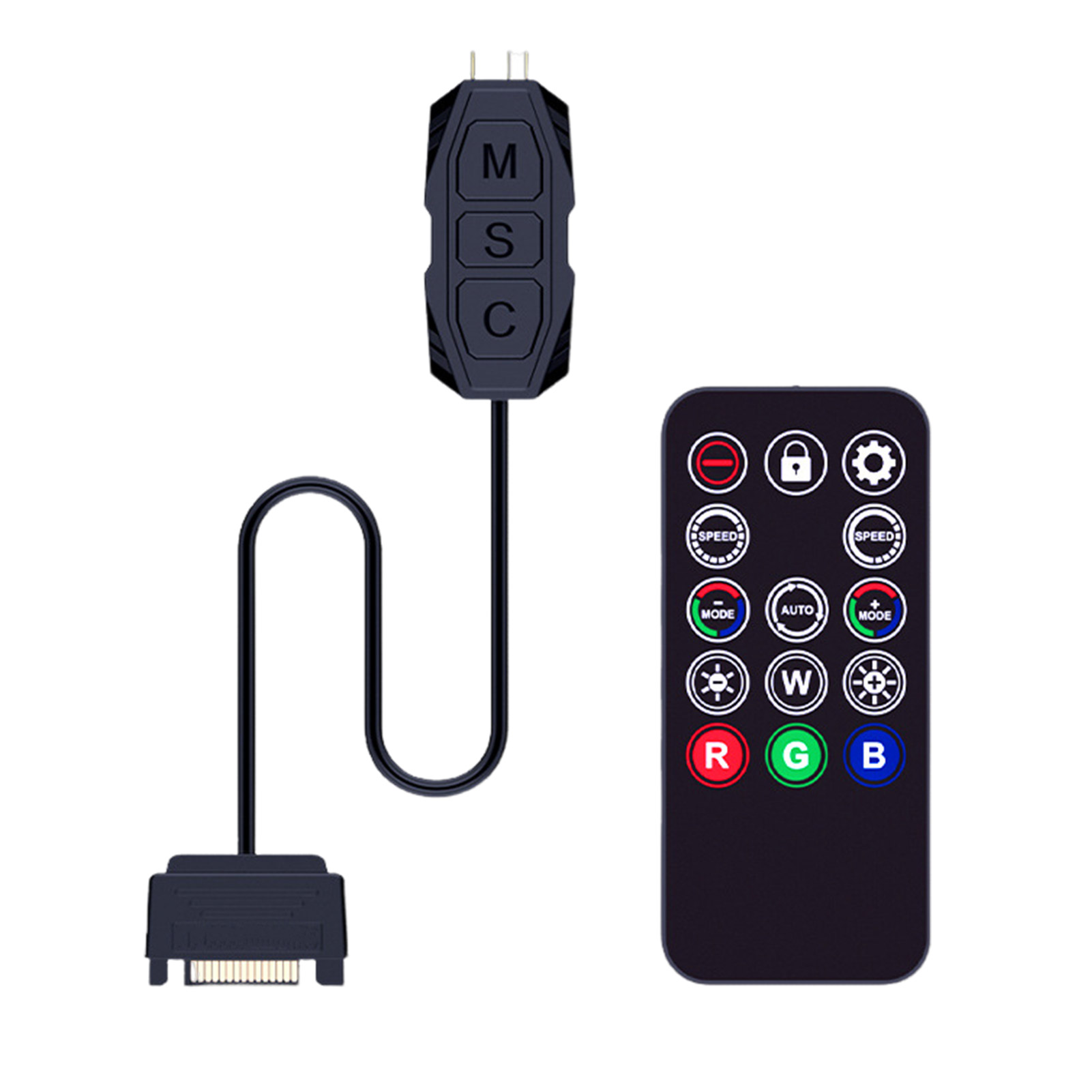 LM Modes Adjustable Argb Controller Argb Controller with 14 Keys Remote 5v 3pin Sata Powered Rgb Fan Controller with Remote Adjustable Color Modes Pc Accessories Giá 175,700 Đồng*Miễn phí vận chuyển
