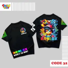 Baju Kaos Anak laki laki Roblox  Game Terbaru  Katun  Santai Hitam SHIBAKIDS C32