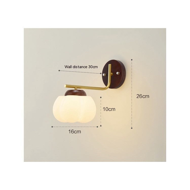 [2024]Wooden Wall Lamp for Bedroom Bedside Lamp Modern Living Room Corridor Lights and Minimalist Hallway Lighting
