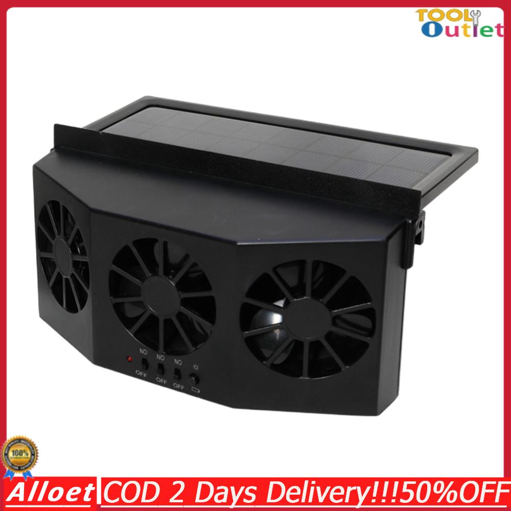 พัดลมหมุนเวียนอากาศ 3 หัวแบบพกพากำจัดกลิ่นเครื่องช่วยหายใจชาร์จพลังงานแสงอาทิตย์ดูดภายในคูลเลอร์ 2.4 โวลต์หลายมุมปรับได้สำหรับยานพาหนะรถบรรทุก SUV ราคา 369 บาท*ส่งฟรี