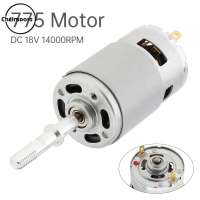 ChgImposs เครื่องเป่าพลังงานสูง18V 14000RPM 775จอ DC มอเตอร์มอเตอร์ไมโครแทนที่ชิ้นส่วนสำหรับเครื่องคั้นน้ำผลไม้ไฟฟ้า/เครื่องปั่นไฟฟ้า/พัดลม