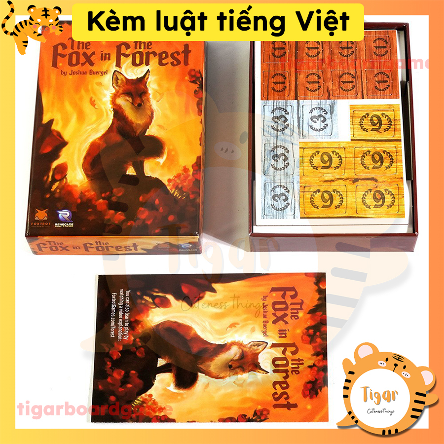 Bộ trò chơi board game the fox in the forest a trick-taking game cho 2 người bg161