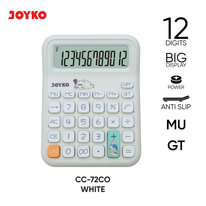 JOYKO Calculator Kalkulator CC-72CO 12 Digits