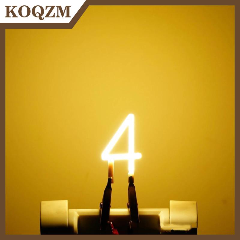 【KOQZM Home Styling】 หมายเลข0 1 2 3 4 5 6 7 8 9เส้นใย LED DC 3V cob EDISON เทียนสีเหลืองสีขาว DIY นำไดโอดอุปกรณ์ไฟตกแต่งงานปาร์ตี้ ราคา 49 บาท*ส่งฟรี
