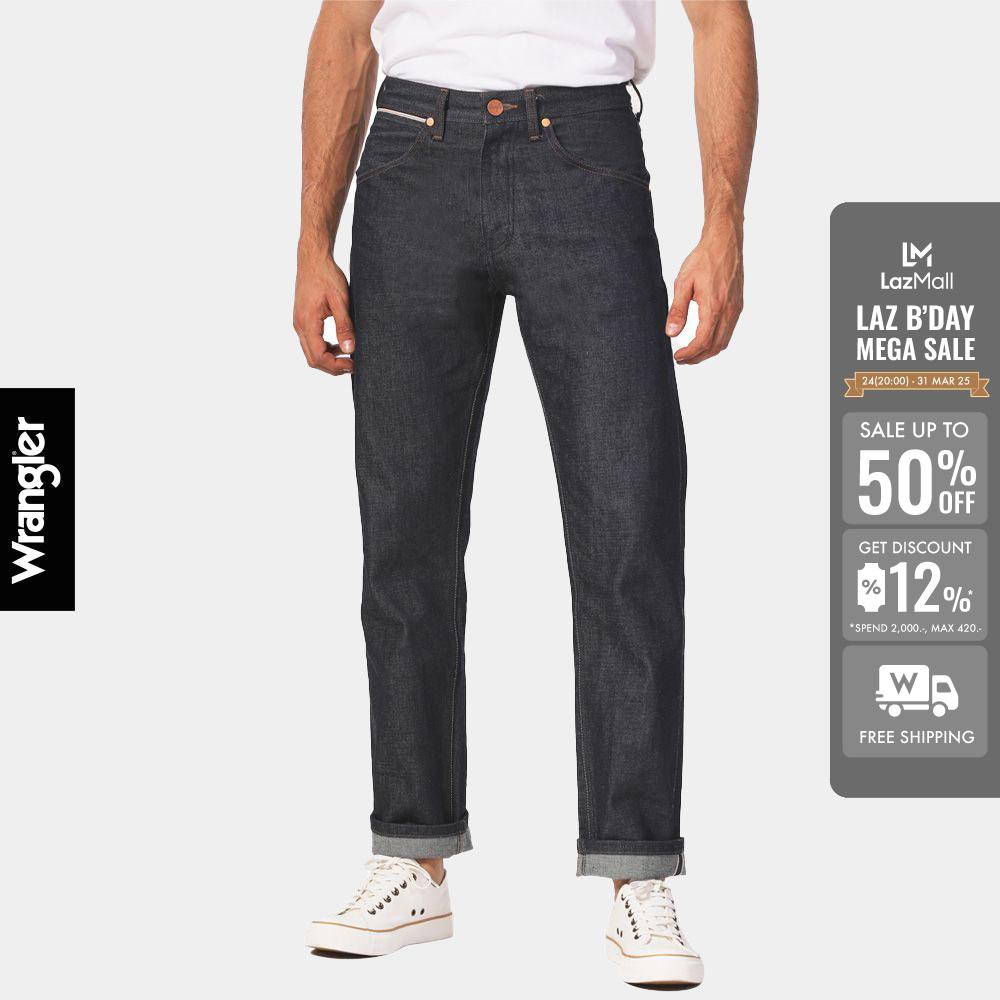 WRANGLER กางเกงยีนส์ (ริมแดง) ผู้ชาย คอลเลคชั่น Legend Of Wrangler เอวกลาง ทรงกระบอก ทรง MWZ รุ่น WR S124MMWZN27 ราคา 2,513 บาท*ส่งฟรี
