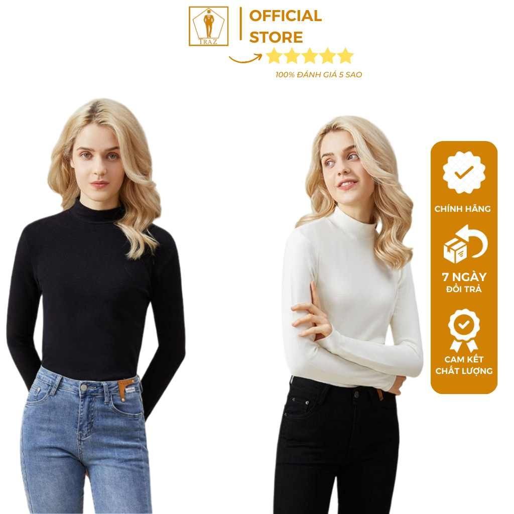 Áo giữ nhiệt nữ TRAZ cổ 3cm