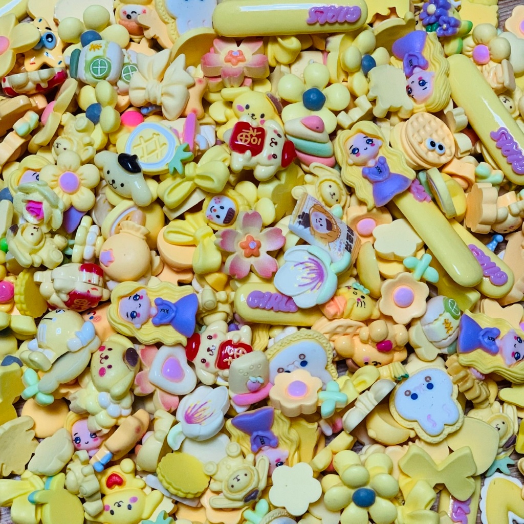 COMBO 10 CON Sticker jitbitz 3D ĐÁ (có chân gắn) đủ loại gắn dép sục- gắn dép crocs - gắn dép cá sấu