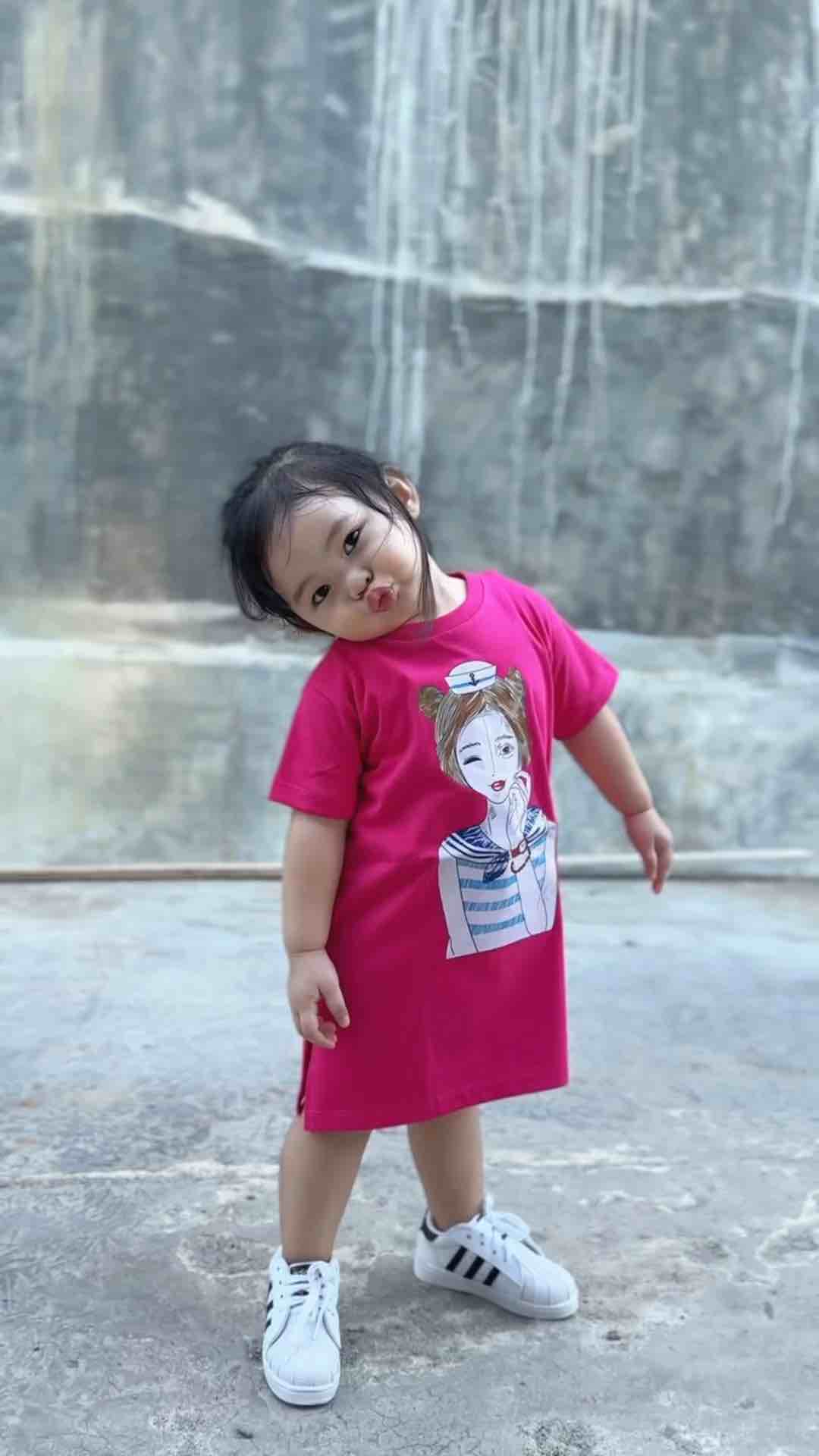 DRESS ANAK TUNIK KAOS ANAK LUCU GIRLY 1-12th