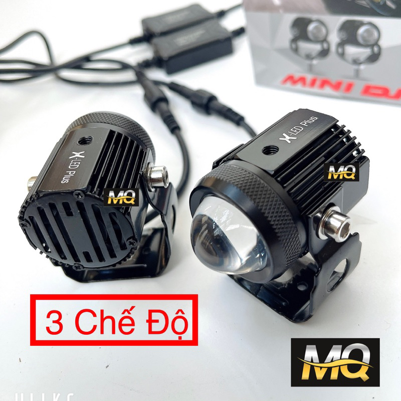 Đèn trợ sáng mini 2 mầu cost vàng pha trắng gom ánh sáng m3mini